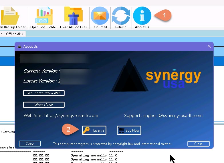 Synergy HyperV How Apply License - Step2
